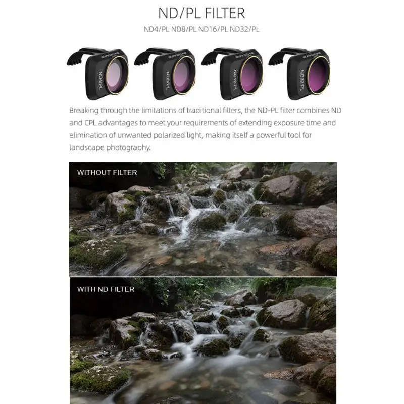 Фильтр для объектива камеры фильтр нейтральной плотности для DJI Mavic Mini Drone CPL ND/PL Drone аксессуары для камеры
