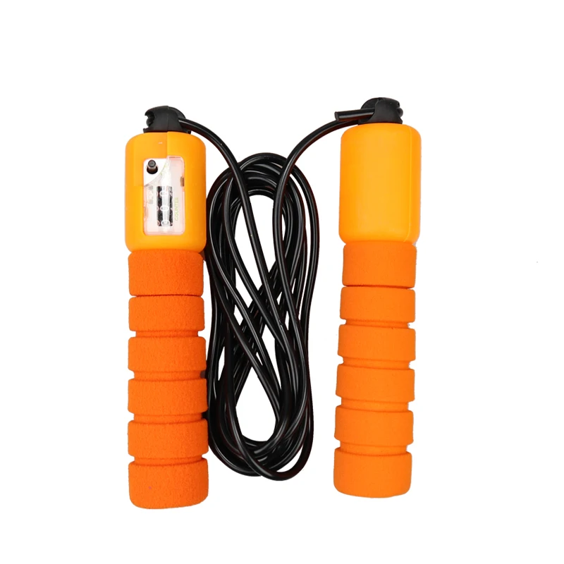 Скакалки со счетчиком спорта Фитнес Регулируемая быстрая скорость подсчет скакалка ASD88 - Цвет: Оранжевый