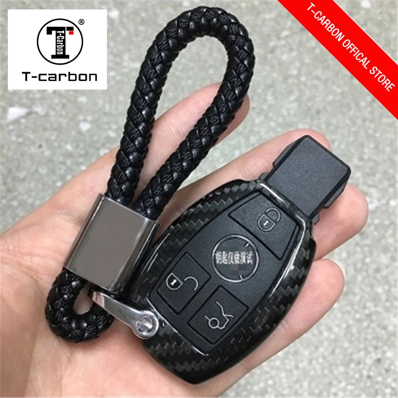 Настоящий автомобиль Stylingfor Mercedes для BenzCar Key Case ShellCarbon волокно класс брелоки держатели аксессуары