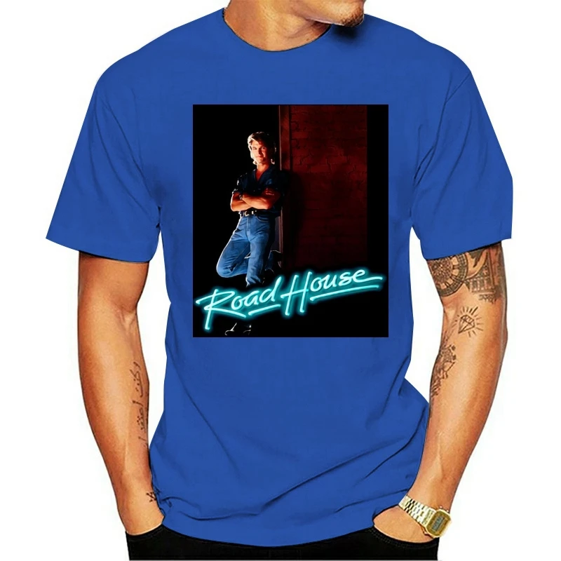 2021 модные футболки Road House-Патрик Swayze - 80s Classic-Новый 100% хлопок с круглым вырезом |