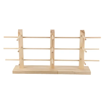 

Wooden Sunglasses Eye Glasses Display Rack Stand Holder Organizer 3 Layers
