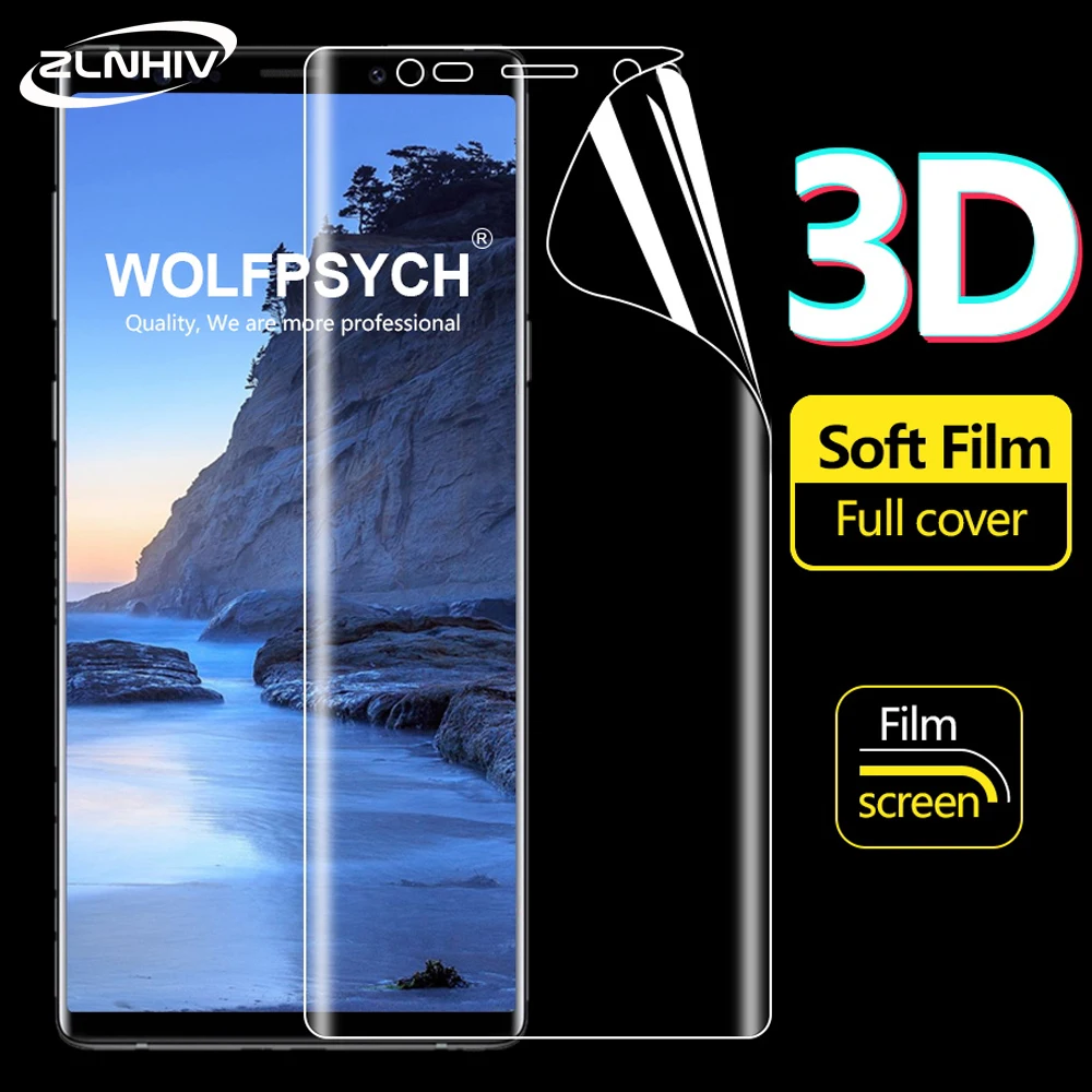 3D защитная пленка zlnвич для samsung Galaxy a6 a7 a8 2018 Гидрогелевая note 8 9 j7 pro 2017 защита