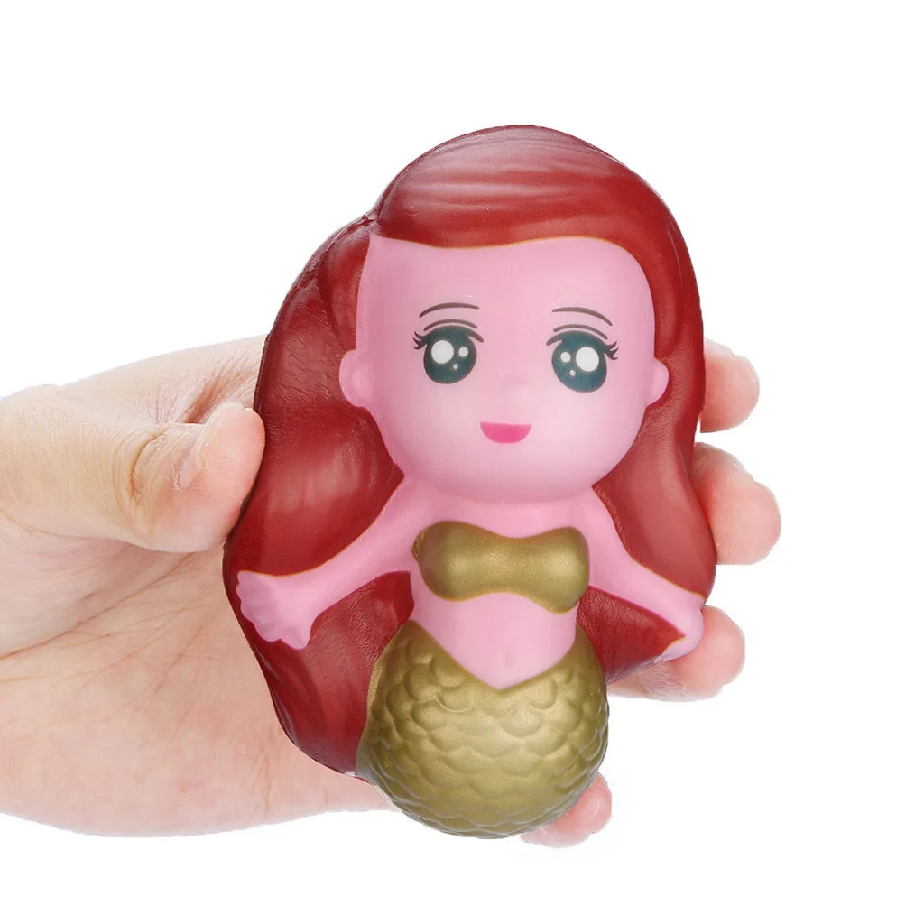 Squeeze Dolls Русалочка медленно поднимающаяся Ароматизированная игрушка для снятия стресса мягкая игрушка для снятия стресса детский подарок мягкая упругая игрушка# A