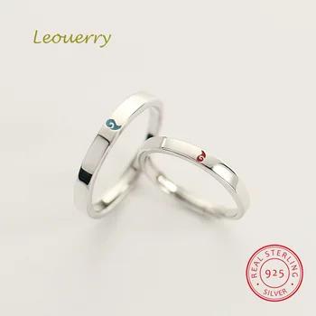 

Leouerry Original Movie NE ZHA Couple Rings Simple Elegant Chinese Myth 925 Sterling Silver Rings for Women Silver Jewelry Gift
