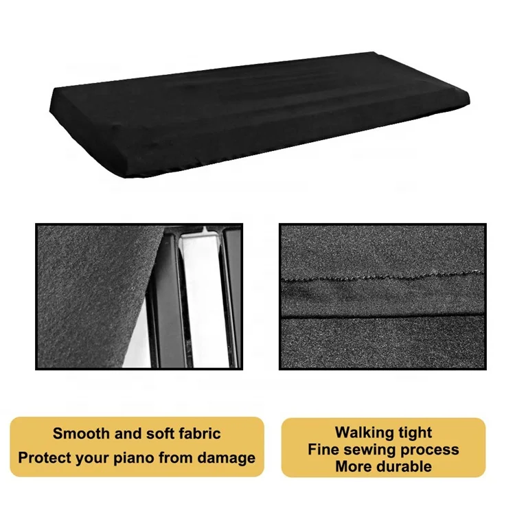  61 keyboards Piano Dustproof Cover Pleuche Digital Macrame Universal Upright Vertical Cover Piano