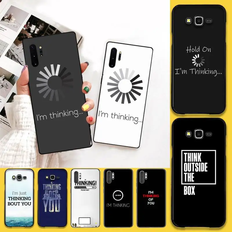 YJZFDYRM I'm Thinking чехол для телефона Samsung Note 7 8 9 10 Lite Plus Galaxy J7 J8 J6 2018 Prime | Мобильные