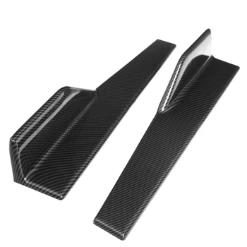 

2x Replacement Car Sedan Side Skirts Strake Extension Splitters PP Plastic