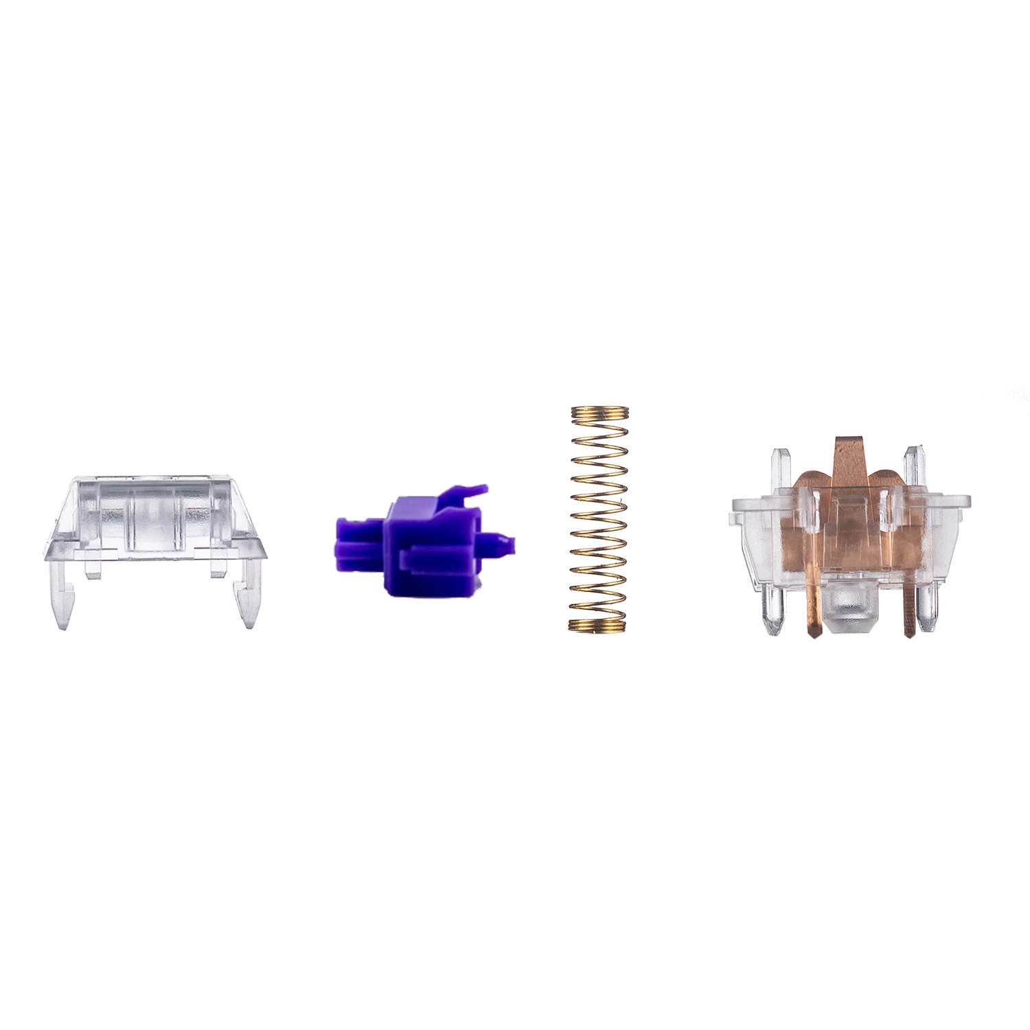 DUROCK Medium Tactile Switches 65g 67g Gold Plated Spring Purple Mechanical Keyboard Switch for MX Clear Zealio V2 Switches
