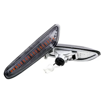 

2PCS Side Lights For BMW 1/3/5 Series E46 E60 E90 E92 PMMA Lens Front Left