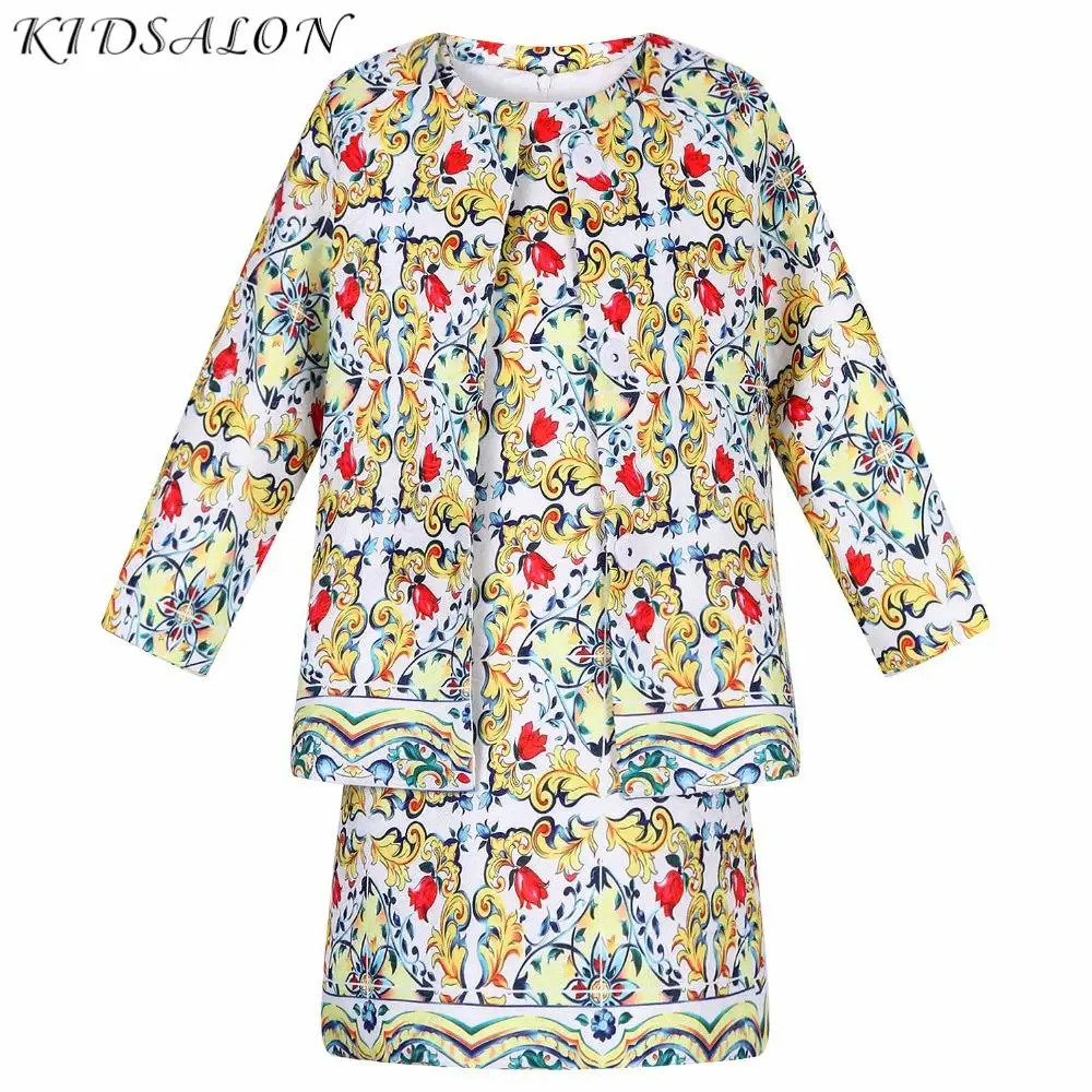 Комплект одежды для девочек детская одежда 2017 Брендовая модные хлопковые