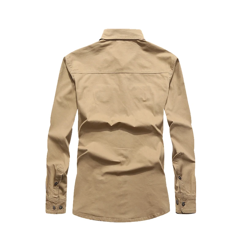 Günstige Tactical Hemd Männer Kleidung 2020 Frühling Herbst Military Kleid Shirt Herren Baumwolle Langarm Armee Casual Plus Größe 4XL 5XL 6XL