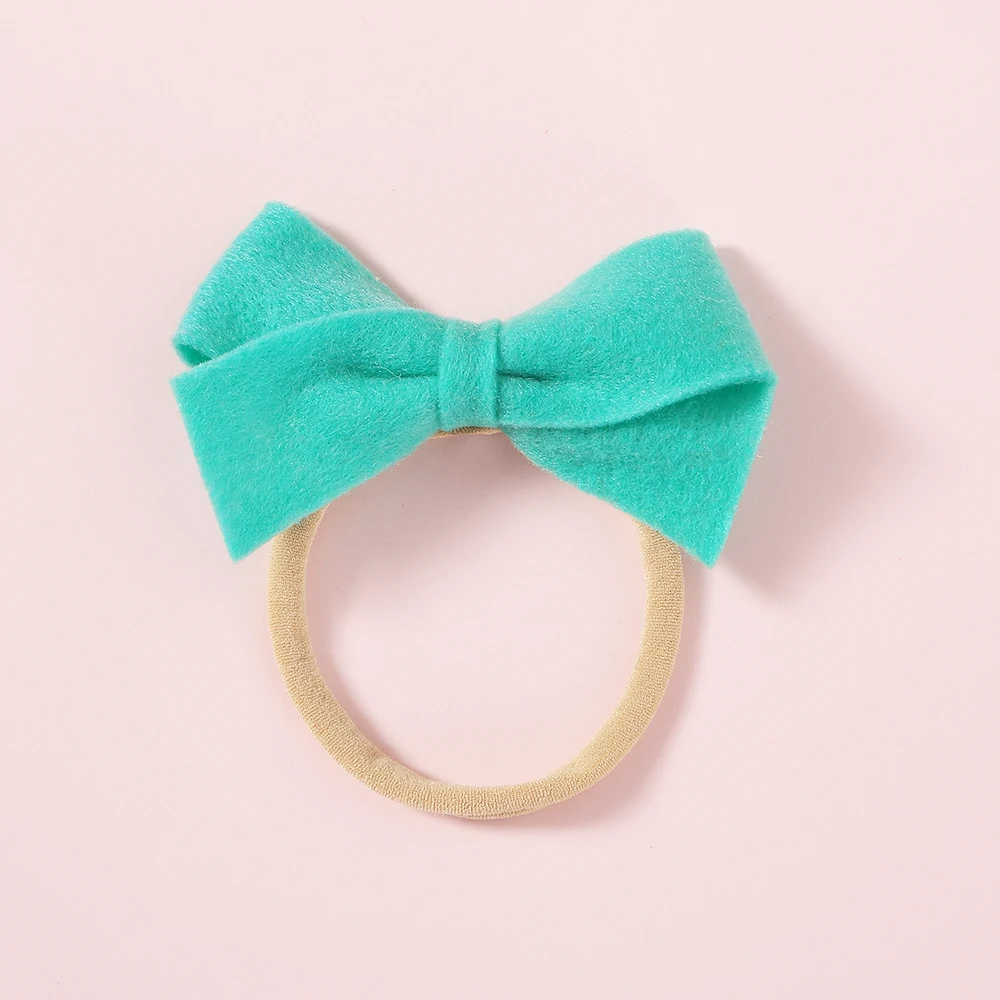 10pcs/lot 30 color Handmade Kids Bow Headbands solid environmental hairwear Fashion Soft Girls Kid Boutique Hair Accessories
