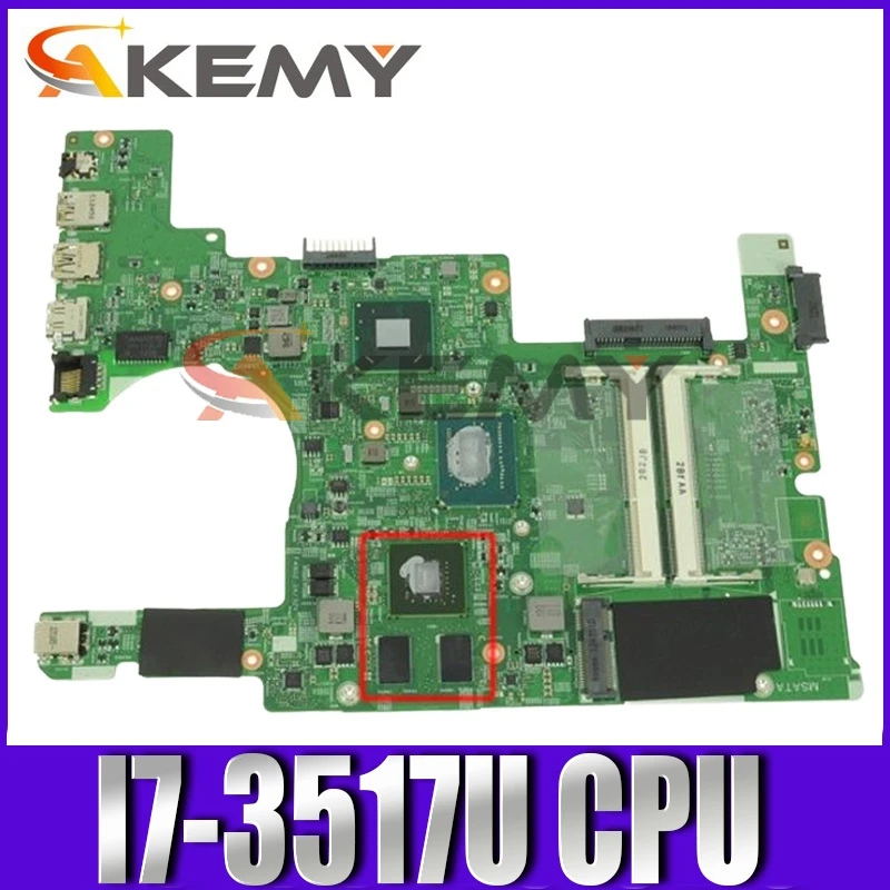 Original Laptop motherboard For DELL Inspiron 15R 5523 Core I7-3517U Mainboard CN-0GNR2R 0GNR2R 11307-1 N13P-GV2-S-A2 SLJ8C | Компьютеры и