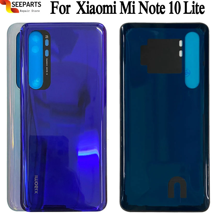 Новая крышка 6 47 дюйма для Xiaomi Mi Note 10 Lite Крышка батарейного отсека Задняя