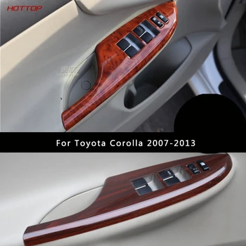 

ABS Window Switch Adjust Lift Panel Cover Trim Garnish Frame for Toyota Corolla 2007-2013