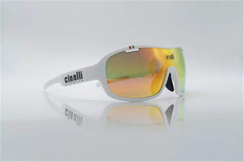 Белый Cinali C-068 солнцезащитные очки для велоспорта гоночные очки для занятий спортом на улице TR90 оправа Очки w/черные поляризованные линзы для garmin shimano Rider - Цвет: Белый