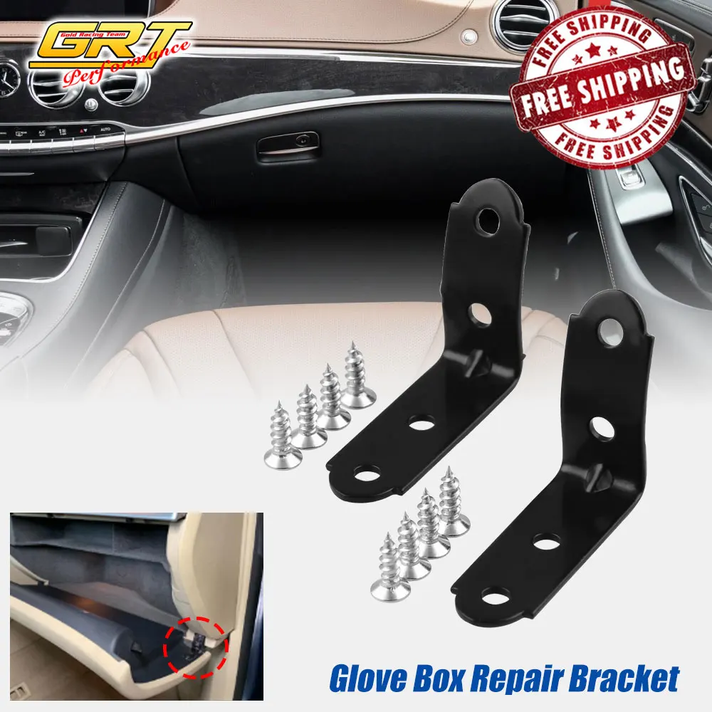 Glove Box Lid Hinge Snapped Repair Kit Hinge Brackets With Screws For