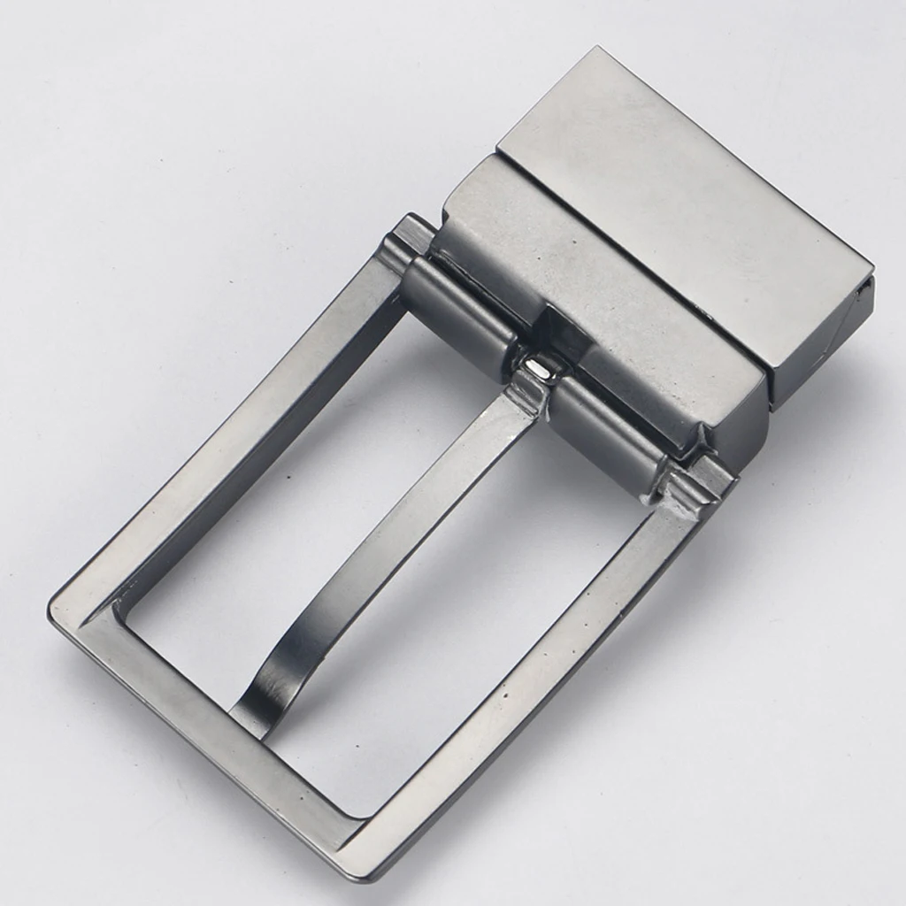Mens Metal Reversible Belt Buckle Replacement Antique Pin Buckle Rectangular