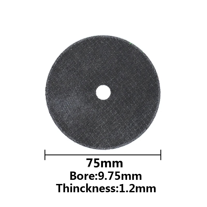 75 мм шлифовальный круг режущие диски 75 мм циркулярная пила для резки металла волокна режущий диск абразивные инструменты - Цвет: 75x1.2x9.75mm