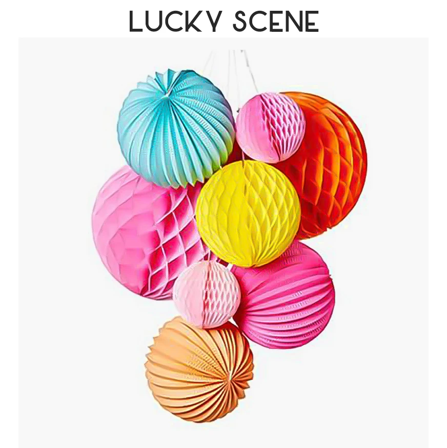

15cm Honeycomb Paper Flower Ball for Children Celebrate Wedding and Photography Party S00060