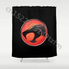 Водонепроницаемый занавеска для душа s Thundercats логотип занавеска для душа s принт полиэстер ткань занавеска для ванной комнаты с 12 крючками