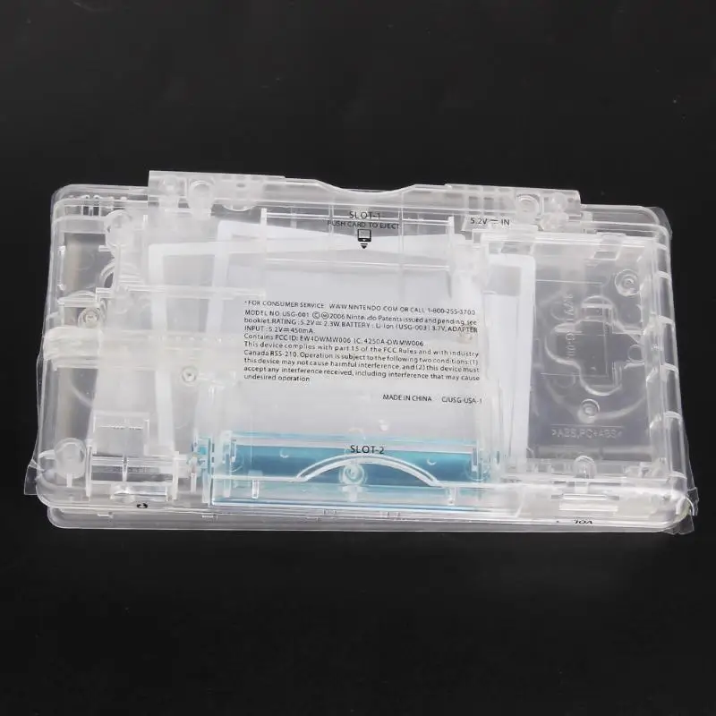 Замена для nintendo DS Lite корпус оболочки экрана объектива кристально чистый