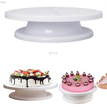 

11" Rotating Plate Revolving Decorating Cake Turntable Kitchen Display Stand
