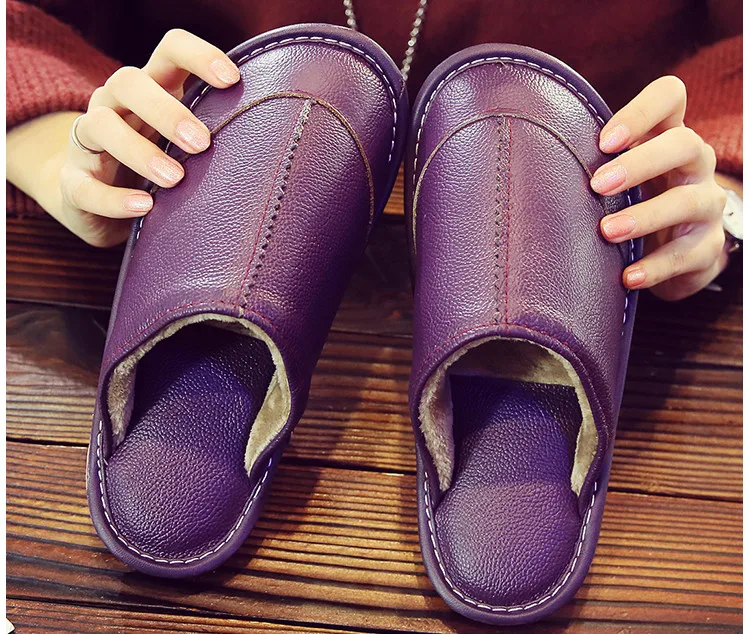Cotton Slippers Winter Indoor Home Non-slip Waterproof Warm Men and Women Couple Floor Slippers