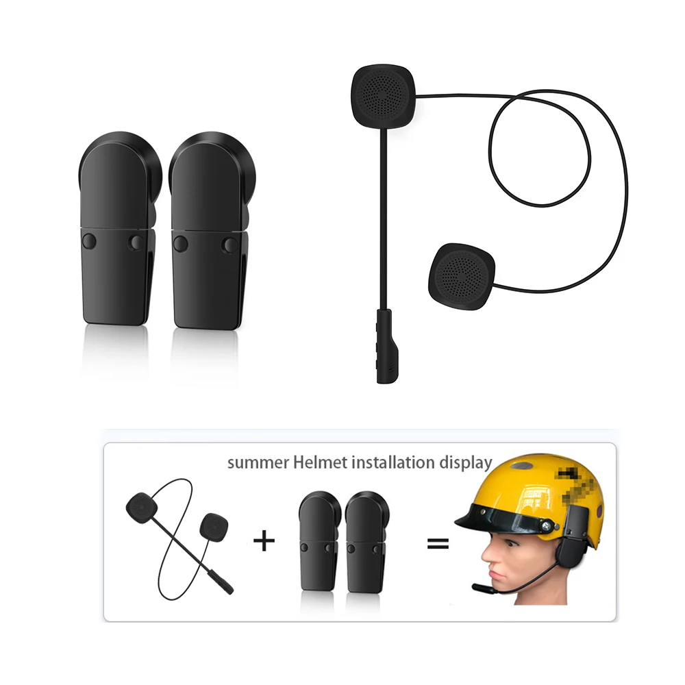 Draadloze Bluetooth 5.0 Universele MH04 Motorfiets Scooter Helm Headset Headset Handsfree Muziek Call Control Hoofdtelefoon _ - AliExpress Mobile