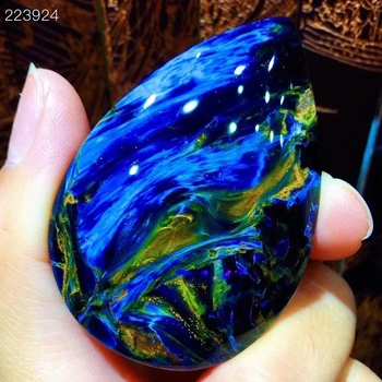 

Certificate Natural Blue Namibia Pietersite Chatoyant Pendant 54.7x37.3x9.4mm Women Men Cat Eye Fashion Jewelry AAAAAA