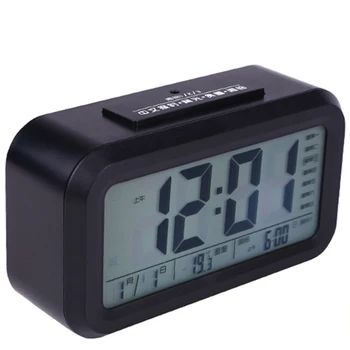 

Calendar Alarm Clock Led Clock Digital Table Electronic Talking Night Nixie Electronic Desk Digital Clock Wekker QLA038