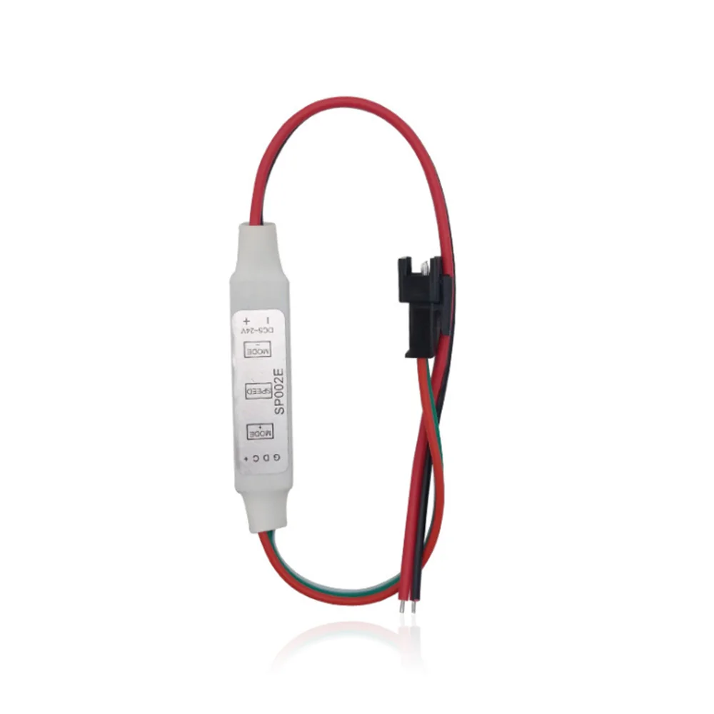 DC5V-24V светодиодный контроллер 3 ключа мини Диммер 2pin для WS2812B WS2811 WS2812 светодиодный пиксель полосы светильник разъема модуля
