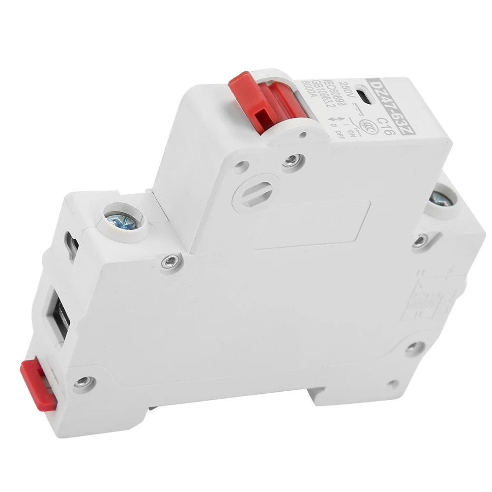 DZ47-63Z-1P 16A DC Миниатюрный автоматический выключатель защита от утечки воздушный переключатель фотоэлектрический DC Миниатюрный автоматический выключатель