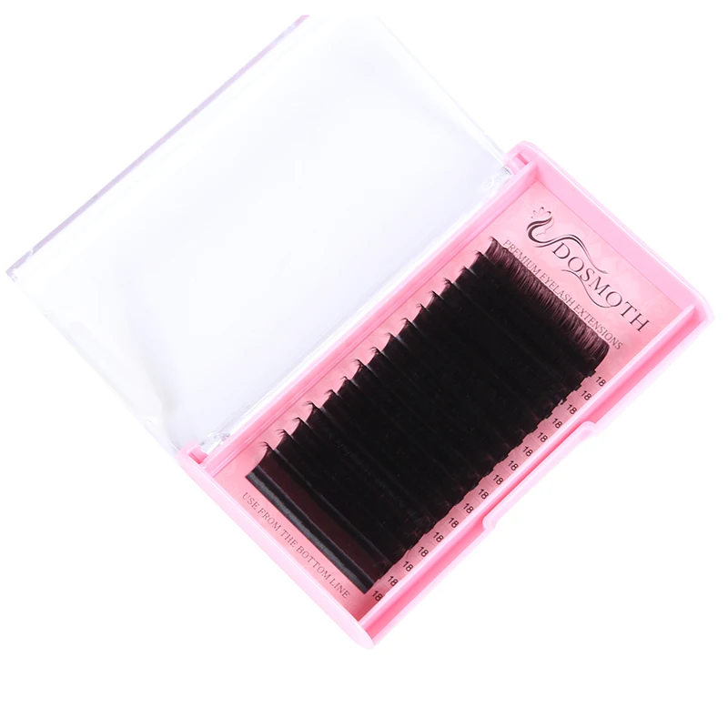 5-Tray Pack of Extra Long Individual Eyelash Extension Natural False Eyelashes - Lengths 17mm and 18mm image 3