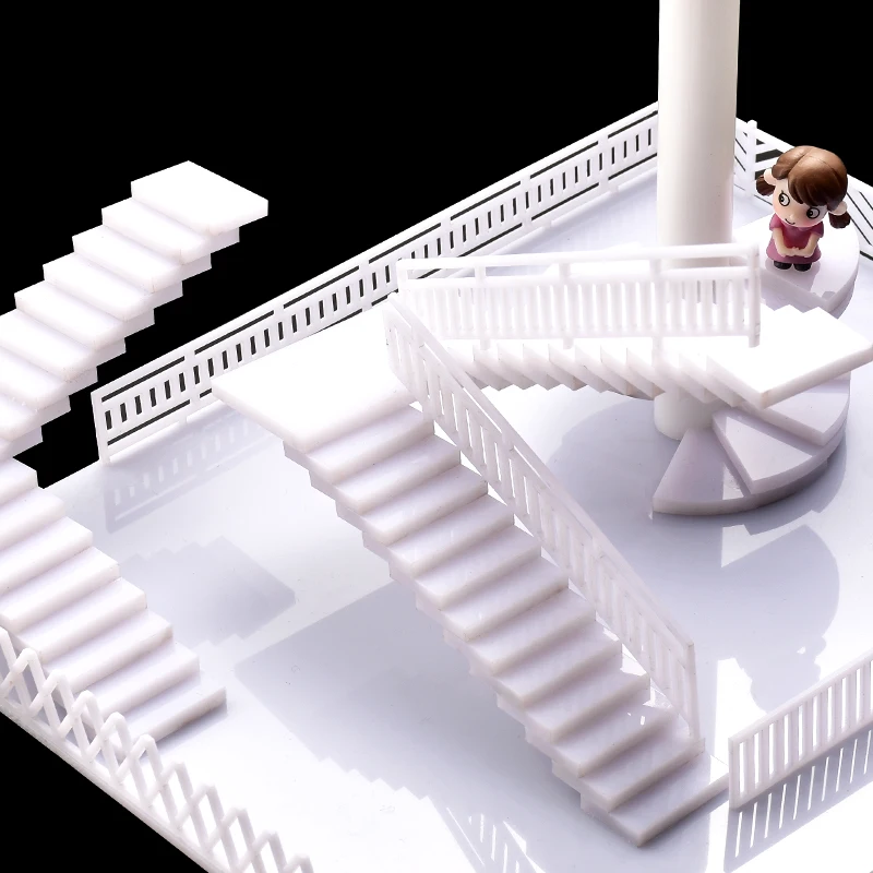 150scaleMiniatureDollHouseStairRailingSpiralStaircaseDIY