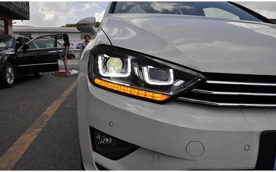 Фара для автомобиля VW Golf 7 Sportsvan- Golf7 головной светильник s противотуманный светильник s дневной ходовой светильник DRL H7 светодиодный биксеноновый аксессуар для лампочки