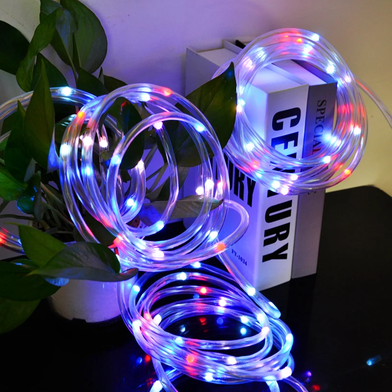 10M 100 LED Waterproof Strip Rope USB Light Tube String Garden Xmas Party Decor 