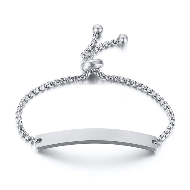 Baby Name Bracelet Figaro Chain Smooth Bangle Link Gold Tone No Fade Safty Jewelry 12cm to 15cm