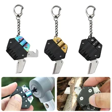 15 In 1 Multifunctional EDC Screwdriver Outdoor Portable Hexagon Fold Keychain Screwdriver Emergency Survival Multi Tools