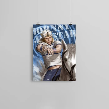 

Johnny Joestar STEEL BALL RUN SBR anime Canvas poster Painting wall Art decor Living room Bedroom Study Home Decoration Prints