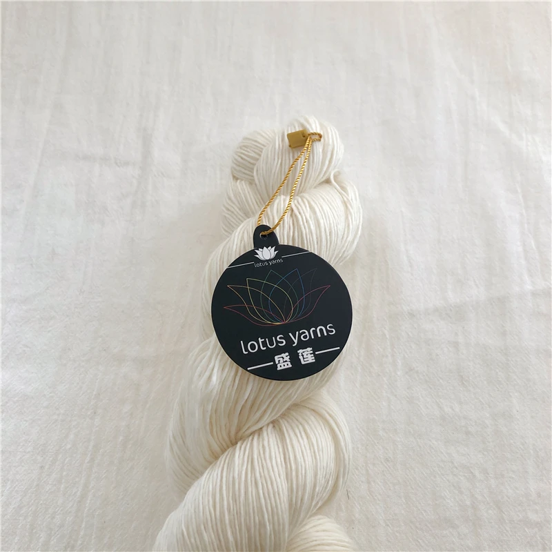 100g Hank 100% Merino Wool Yarn Lace Weight Hand knitting Crochet Soft Yarn Undyed Natural White 1ply 6