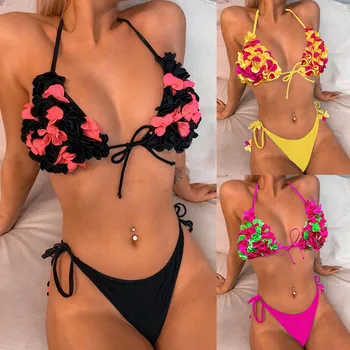 

2020 New Bikini Set Swimsuits Sexy Women Swimwear Push Up Bathing Beachwear Seaside bikini two pieces swimsuits 76366
