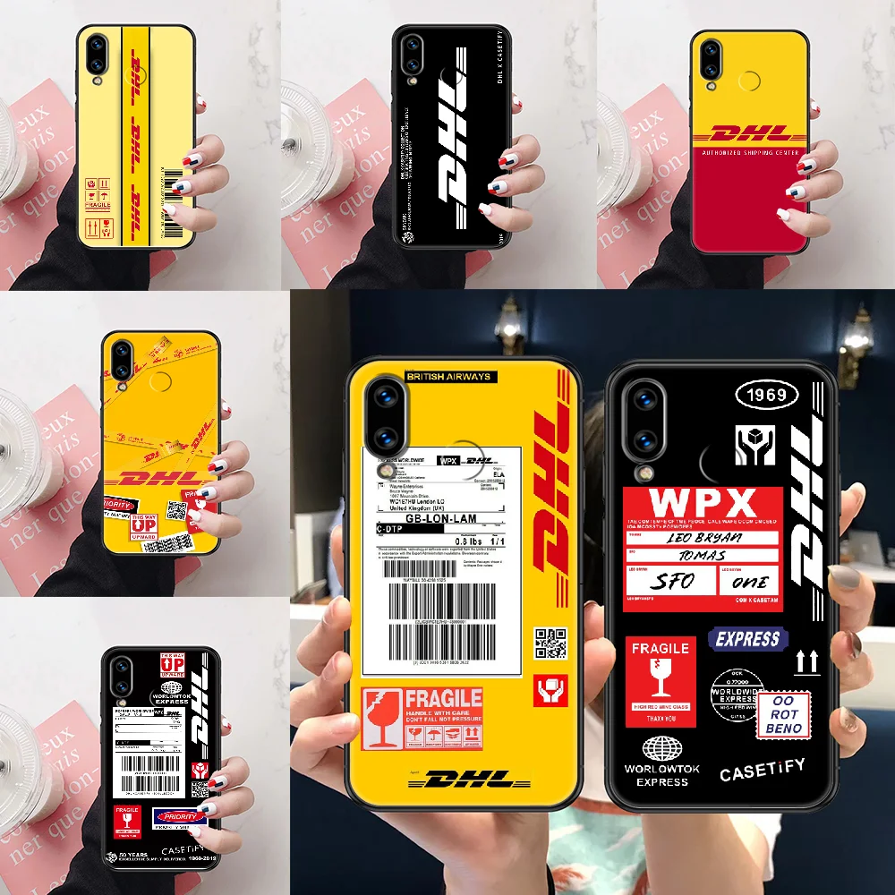 

DHL Express Phone case For Huawei Honor View 6 7 8 9 10 10i 20 A C X Lite Pro Play black trend bumper soft prime art cover