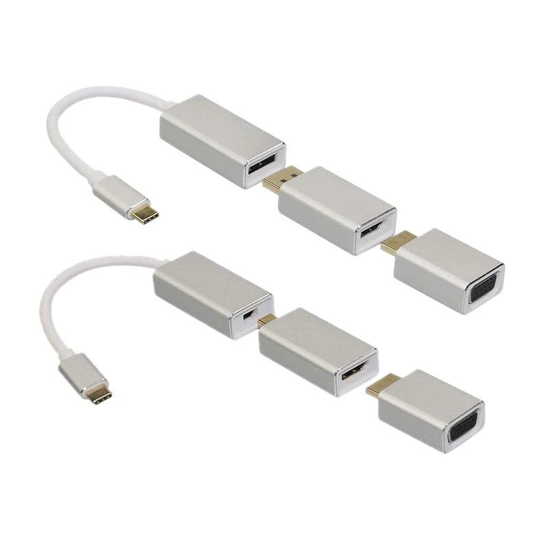 Полный адаптер Поддержка 4K мужчин и женщин Hdtv конвертер Кабель Vga Hdmi для Pro