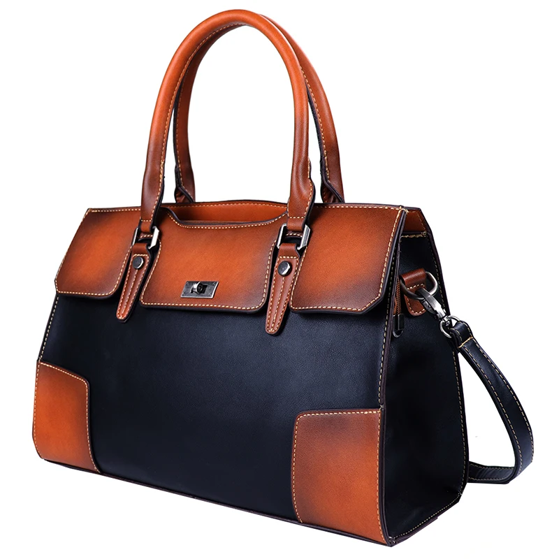 Большая вместительная женская сумка, винтажная натуральная кожа, женская большая сумка-мессенджер, повседневная сумка-тоут, роскошная дорожная деловая сумка на плечо