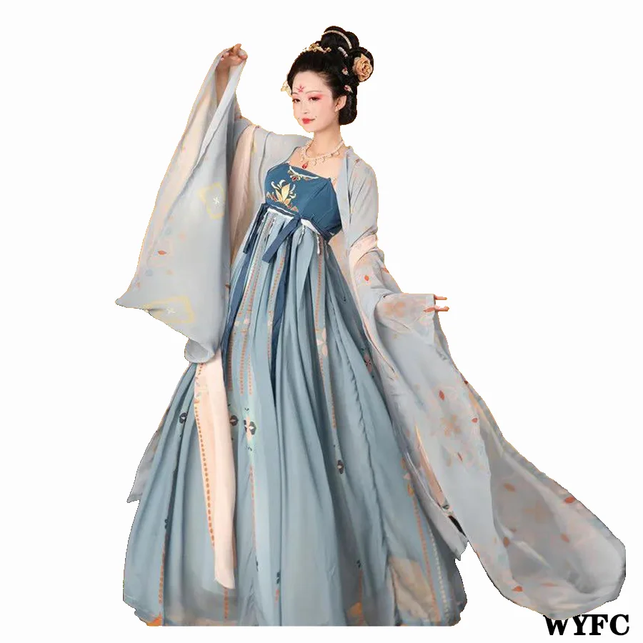 Оригинальное традиционное китайское женское сказочное платье Hanfu костюм
