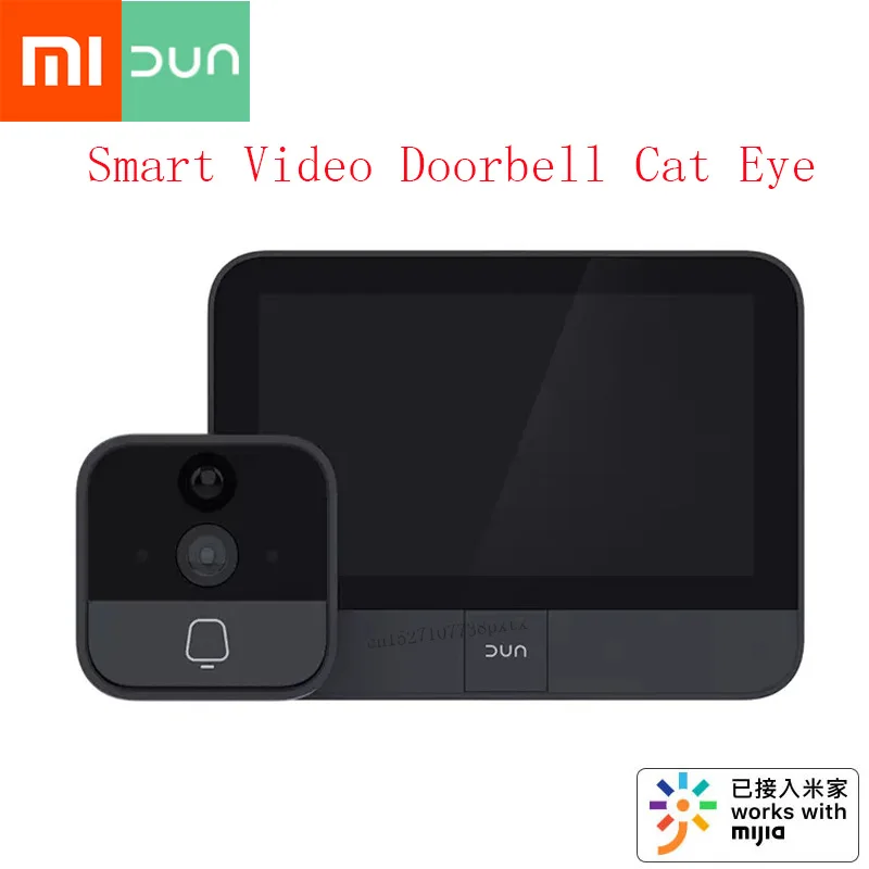 Xiaomi Mijia умный дверной видео звонок кошачий глаз издание CatY серый приложение