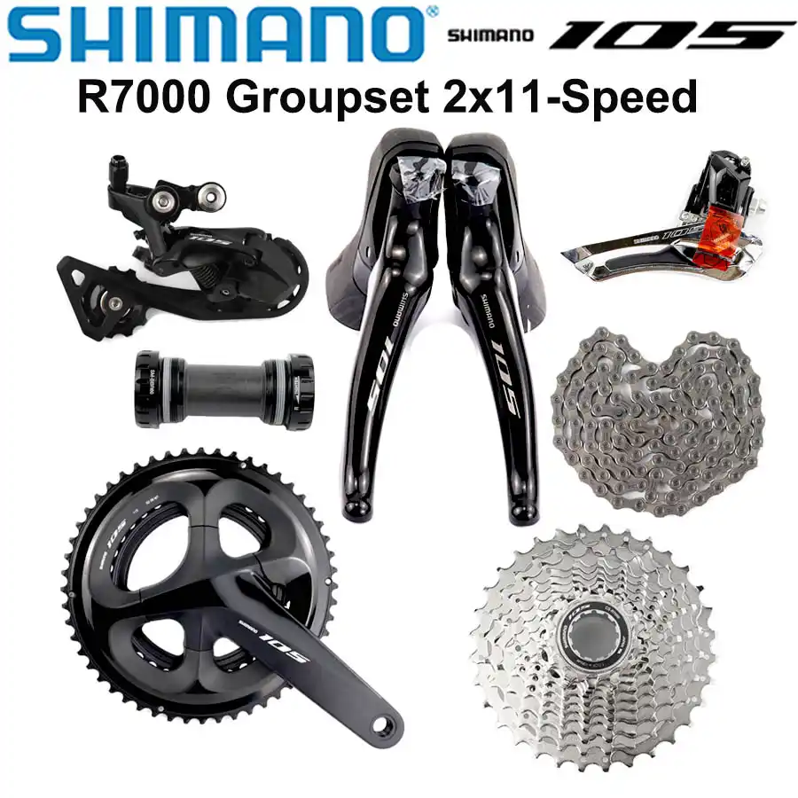 SHIMANO 105 左右セット Shimano 105 BR-5800-L Road Brake Shoe Set (Black) (1 Pair