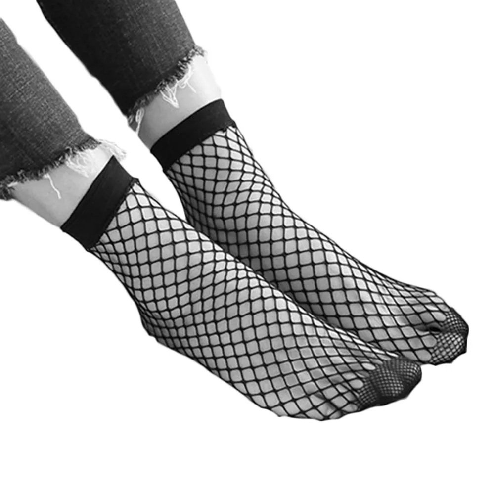 Трендовые Повседневные Дышащие сетчатые носки ручной работы, сексуальные сеточки, короткие носки, отличные Волшебные Носки