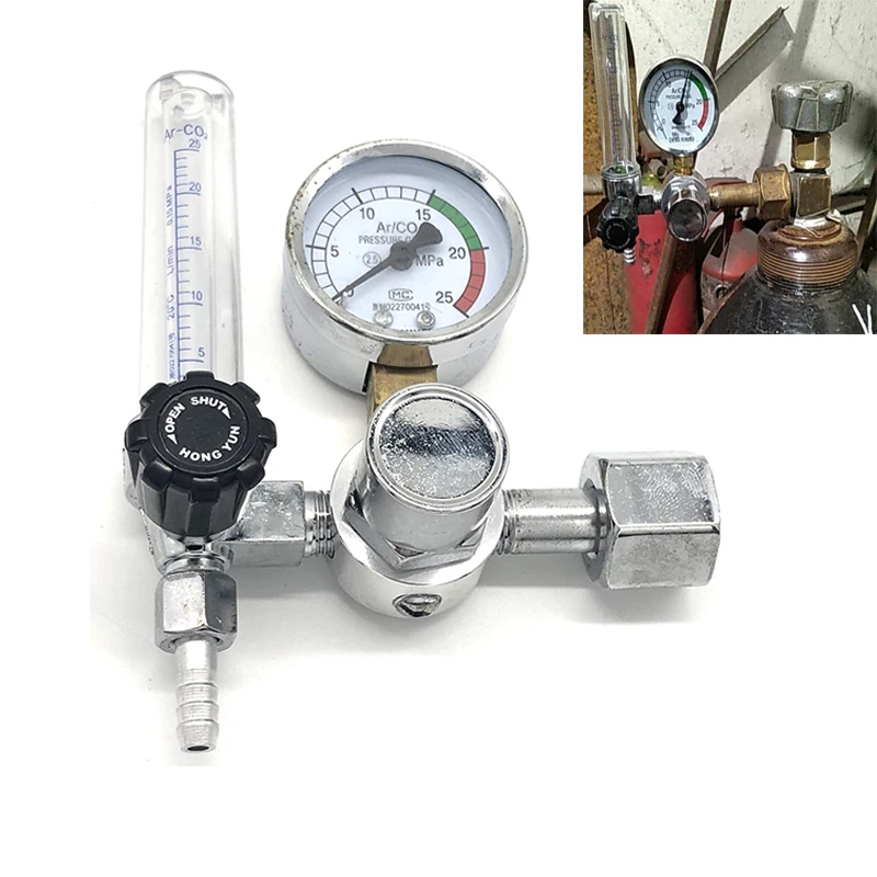 0 25Mpa аргоновый регулятор CO2 Mig Tig расходомер газовый редукционный клапан